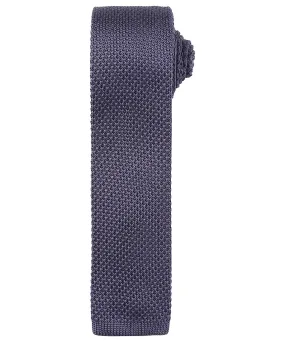 Steel - Slim knitted tie