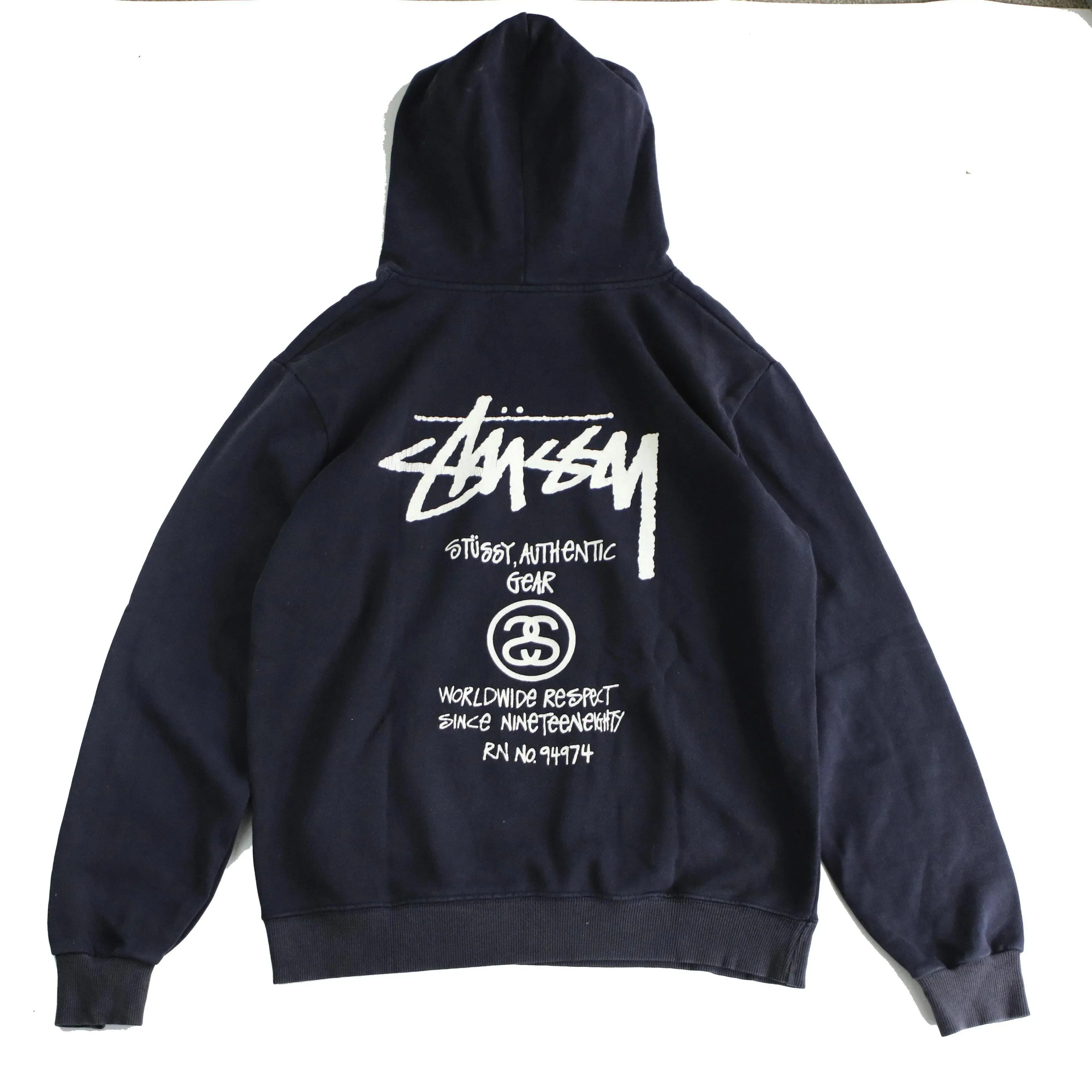 STUSSY POPOVER HOODY  (L)