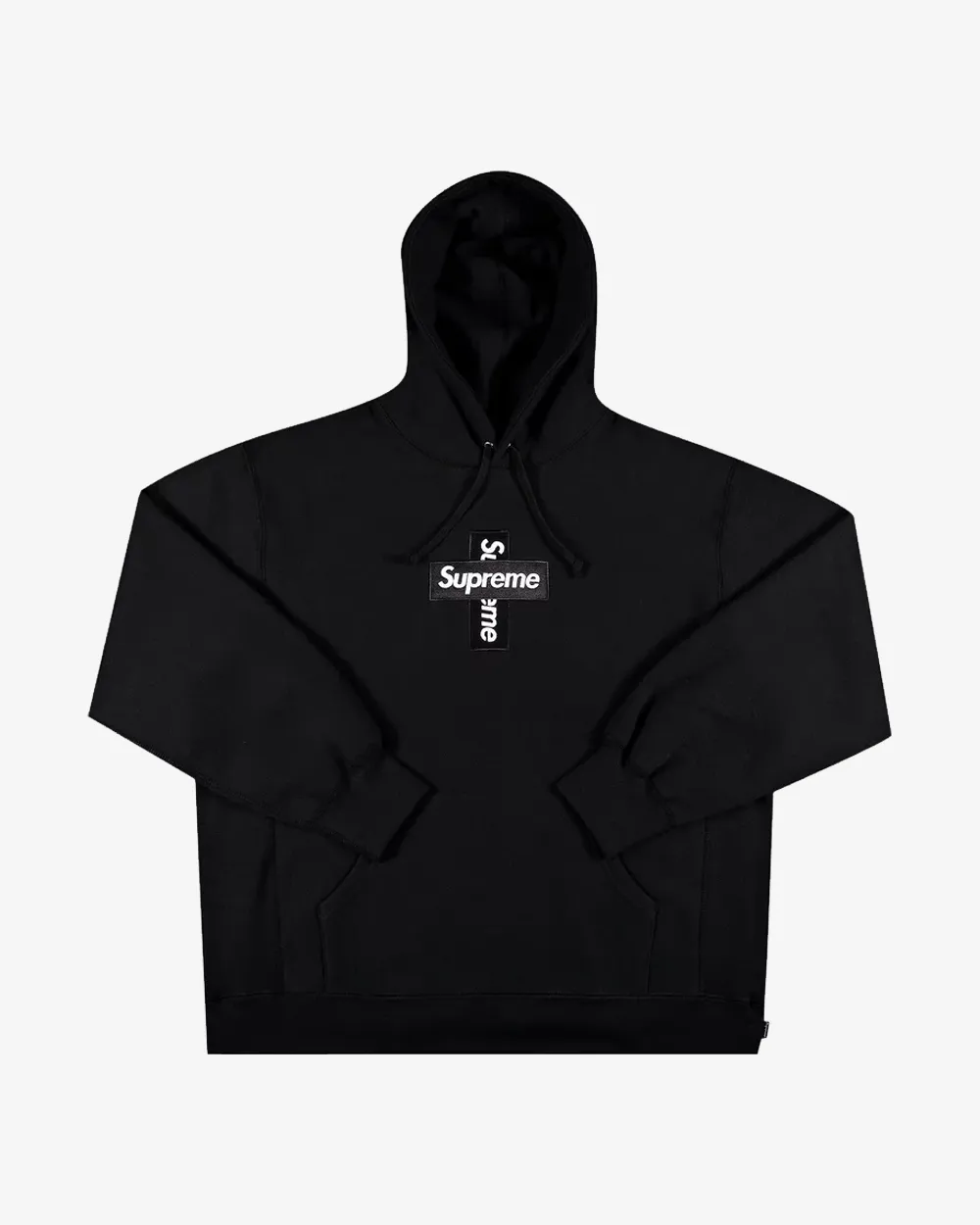 SUPREME FW20 CROSS BOX LOGO BLACK HOODIE