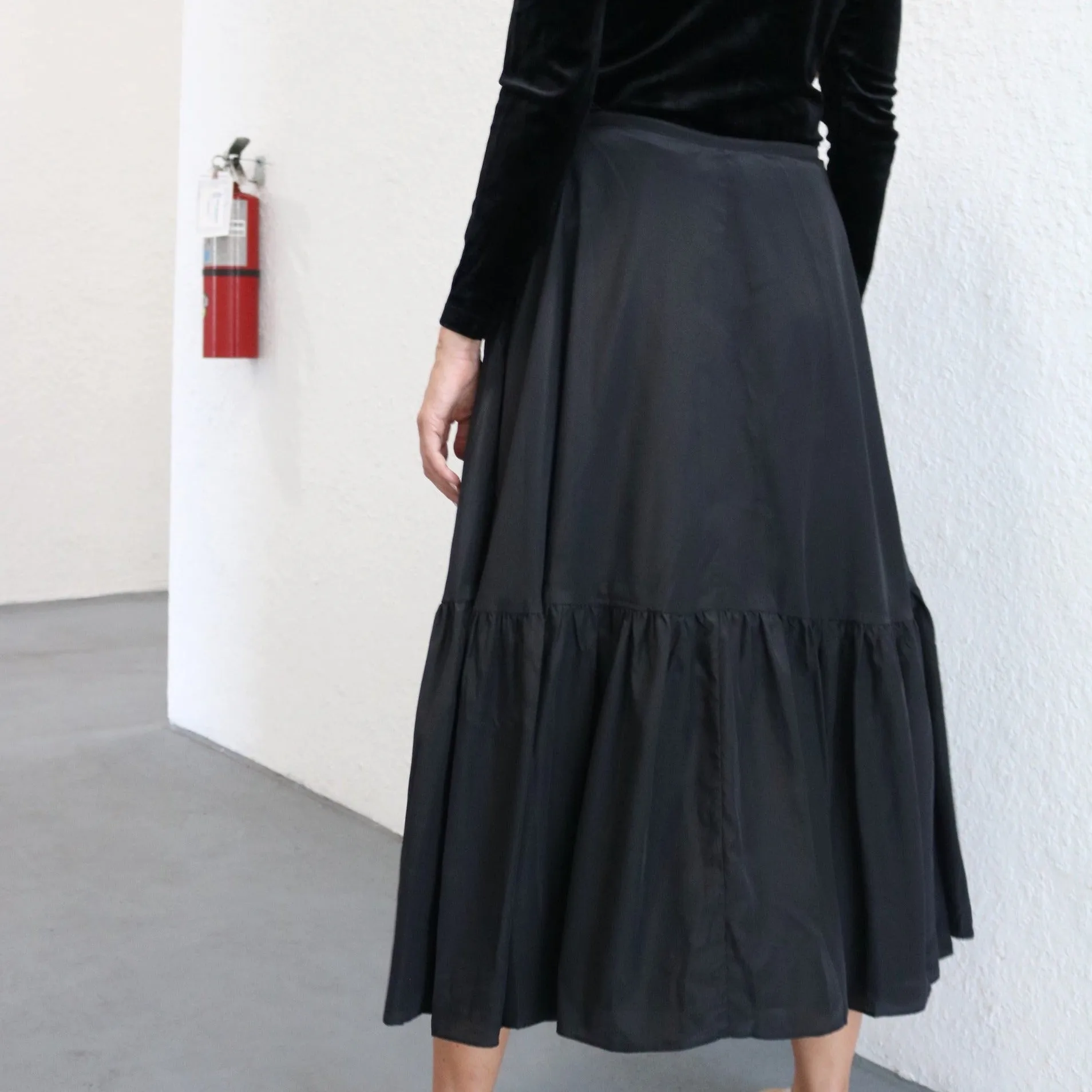 Tie Waist Skirt | Black [Final Sale]