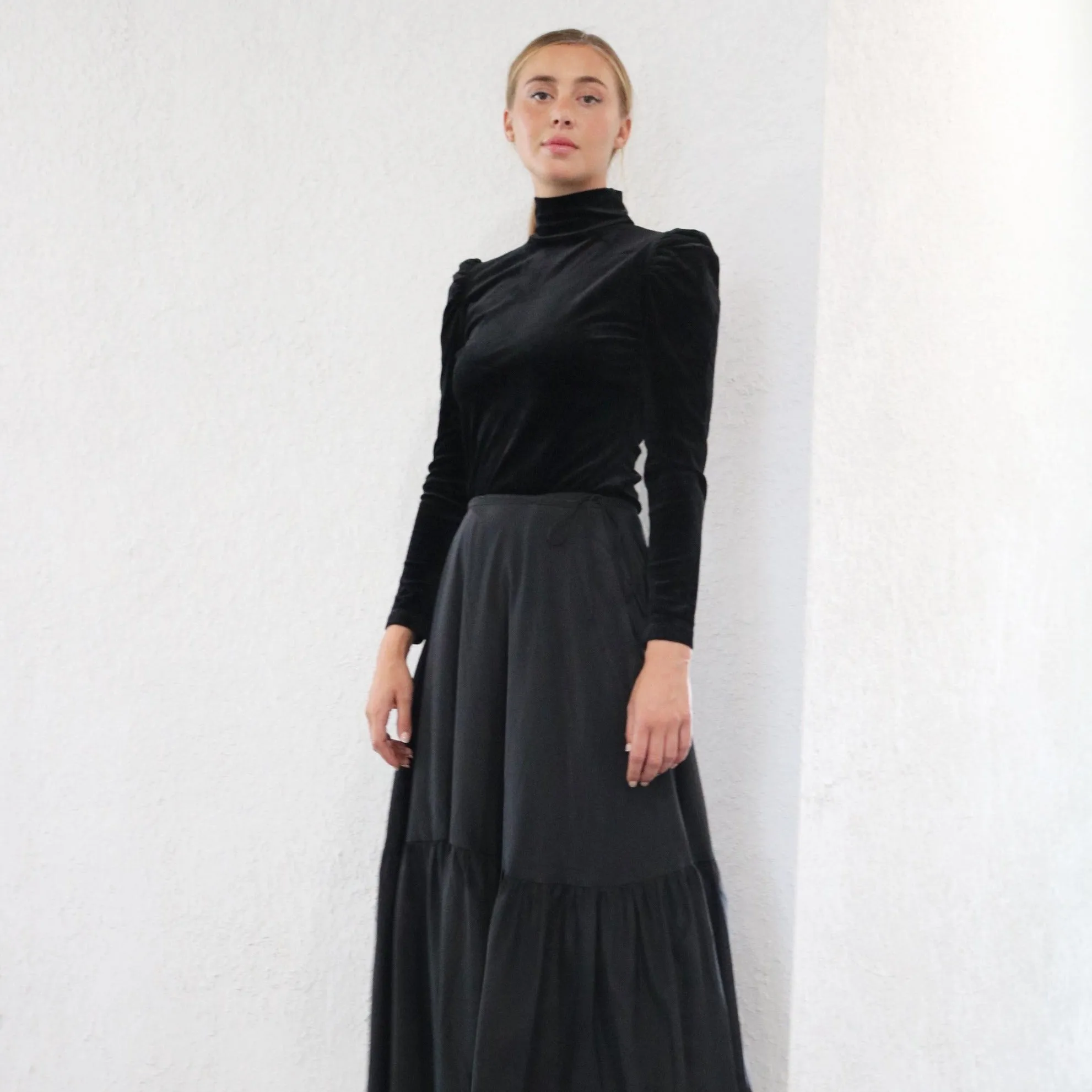 Tie Waist Skirt | Black [Final Sale]