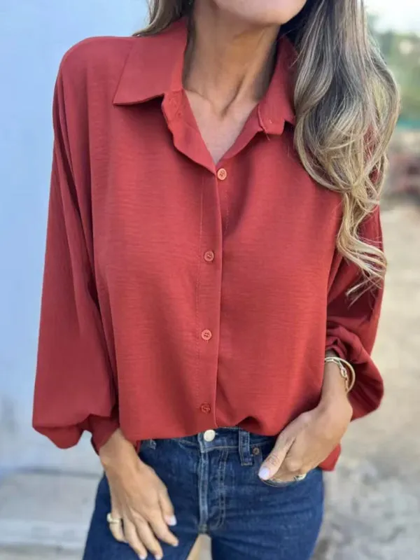 Trendy Long Sleeve Button Cuff Shirt for Stylish Looks