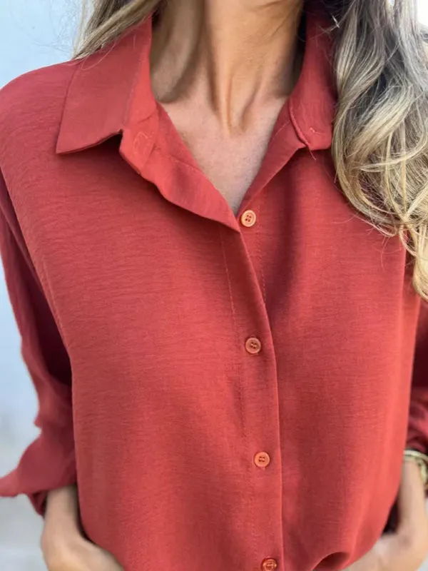 Trendy Long Sleeve Button Cuff Shirt for Stylish Looks