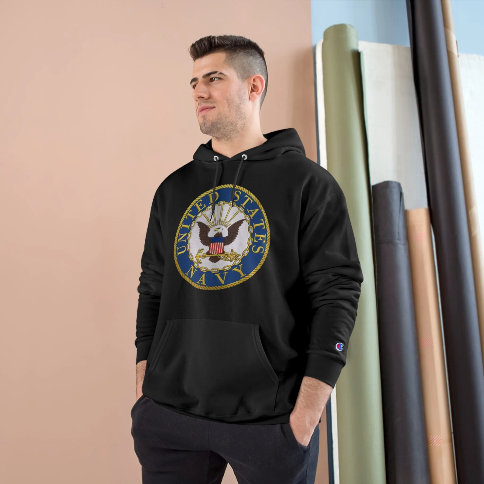 U.S. Navy-Champion Hoodie w/o image on back