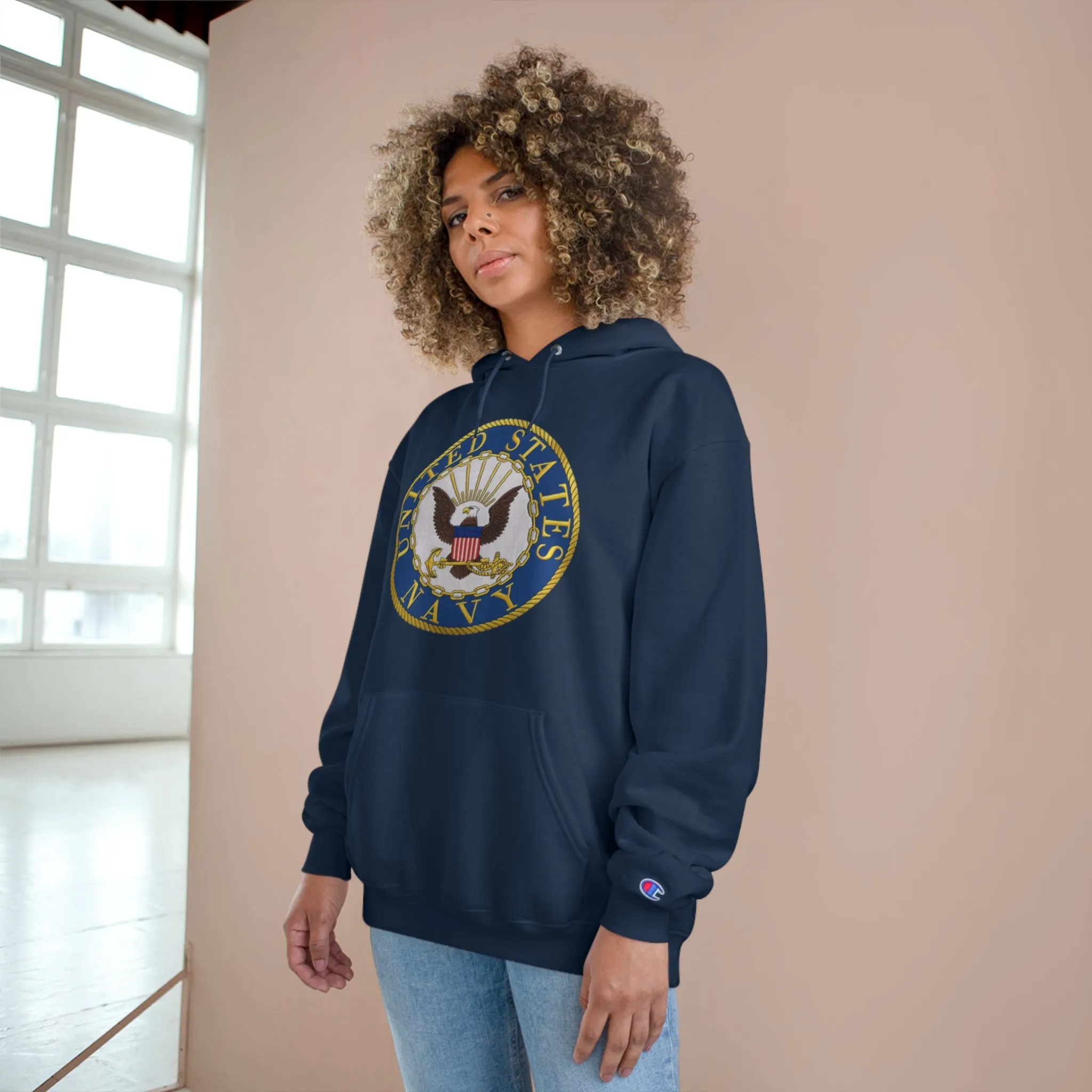 U.S. Navy-Champion Hoodie w/o image on back