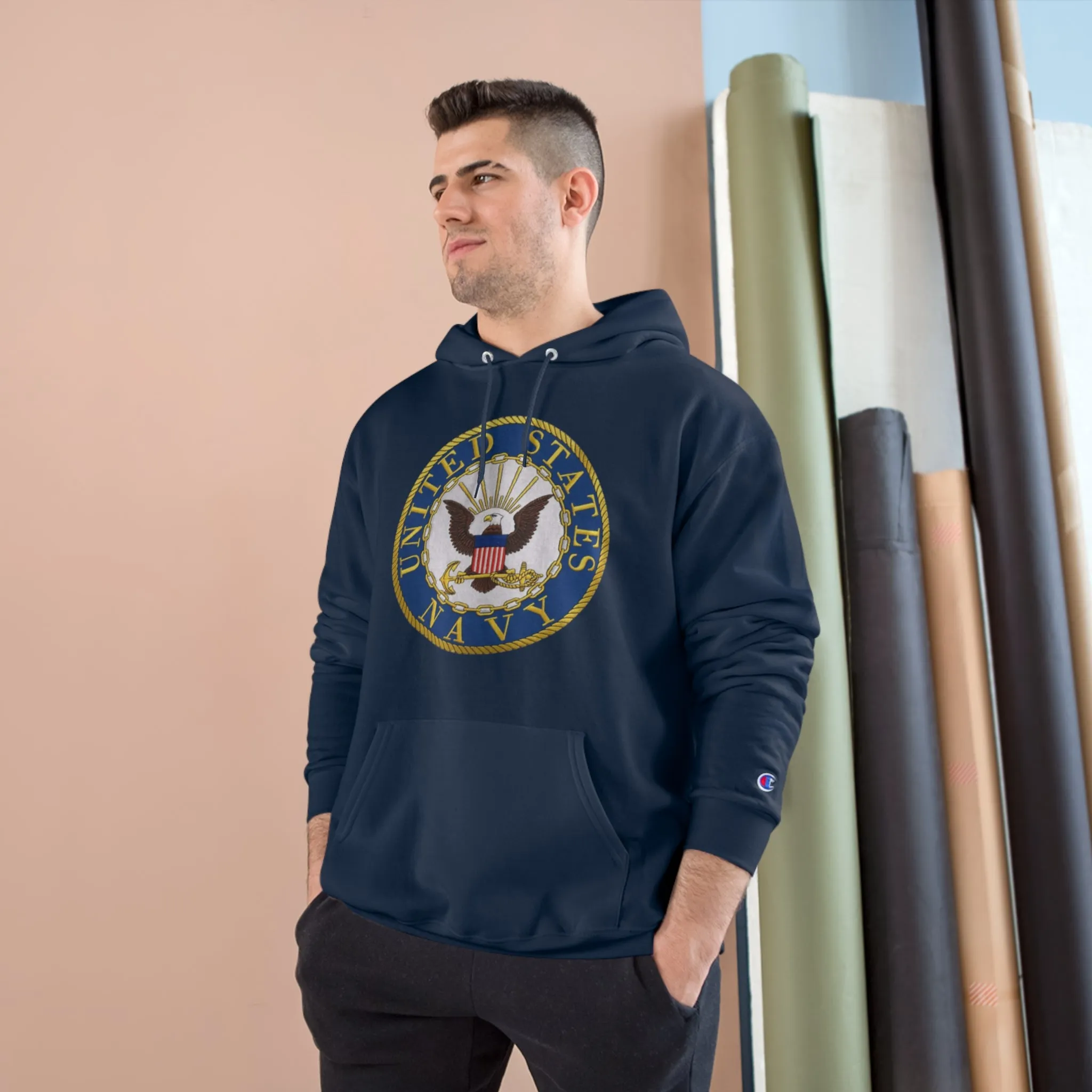 U.S. Navy-Champion Hoodie w/o image on back