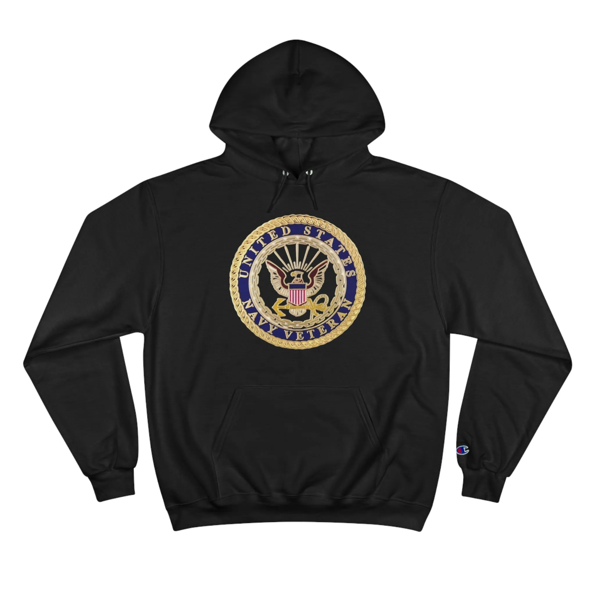 U.S. Navy Veteran-Champion Hoodie w/o image on back