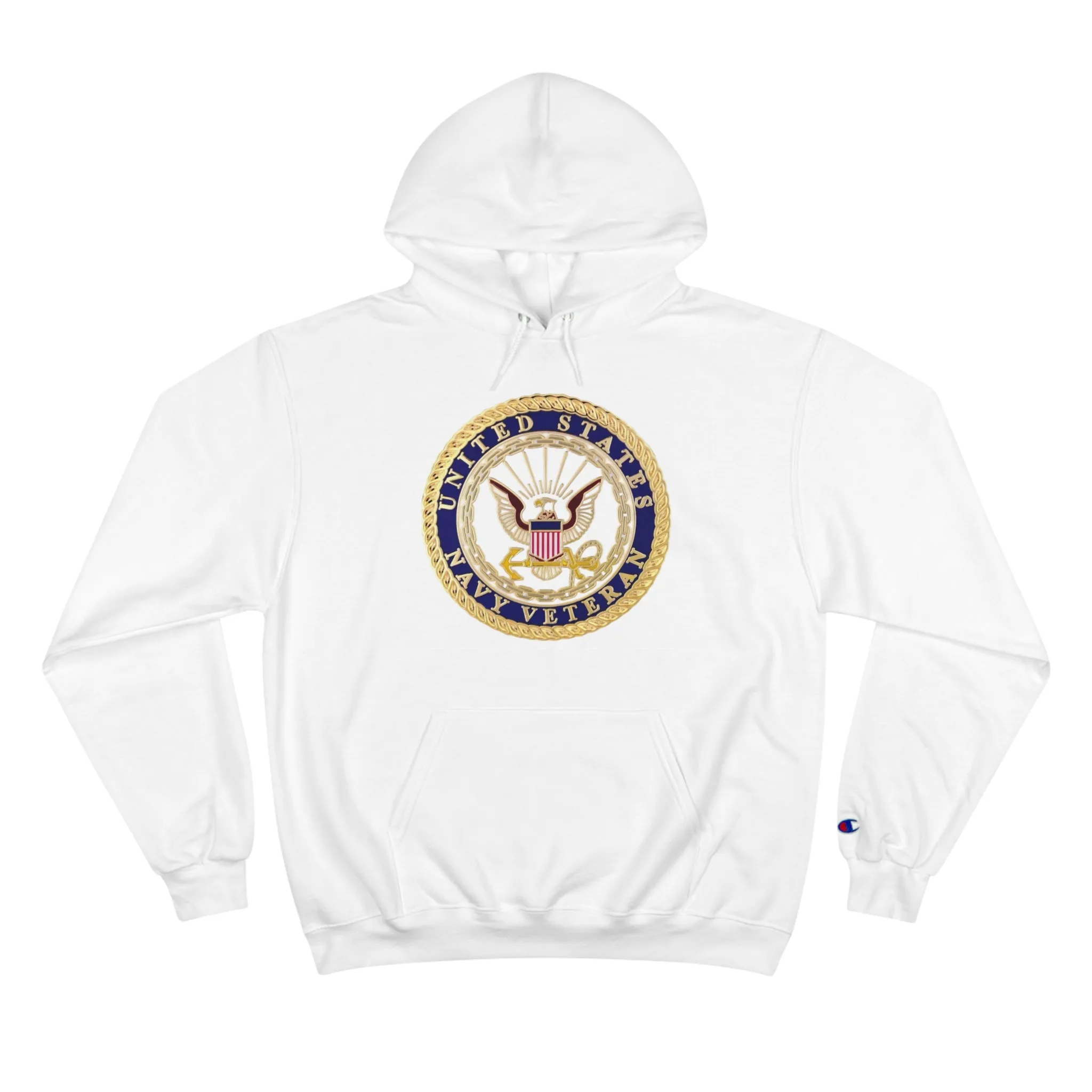 U.S. Navy Veteran-Champion Hoodie w/o image on back