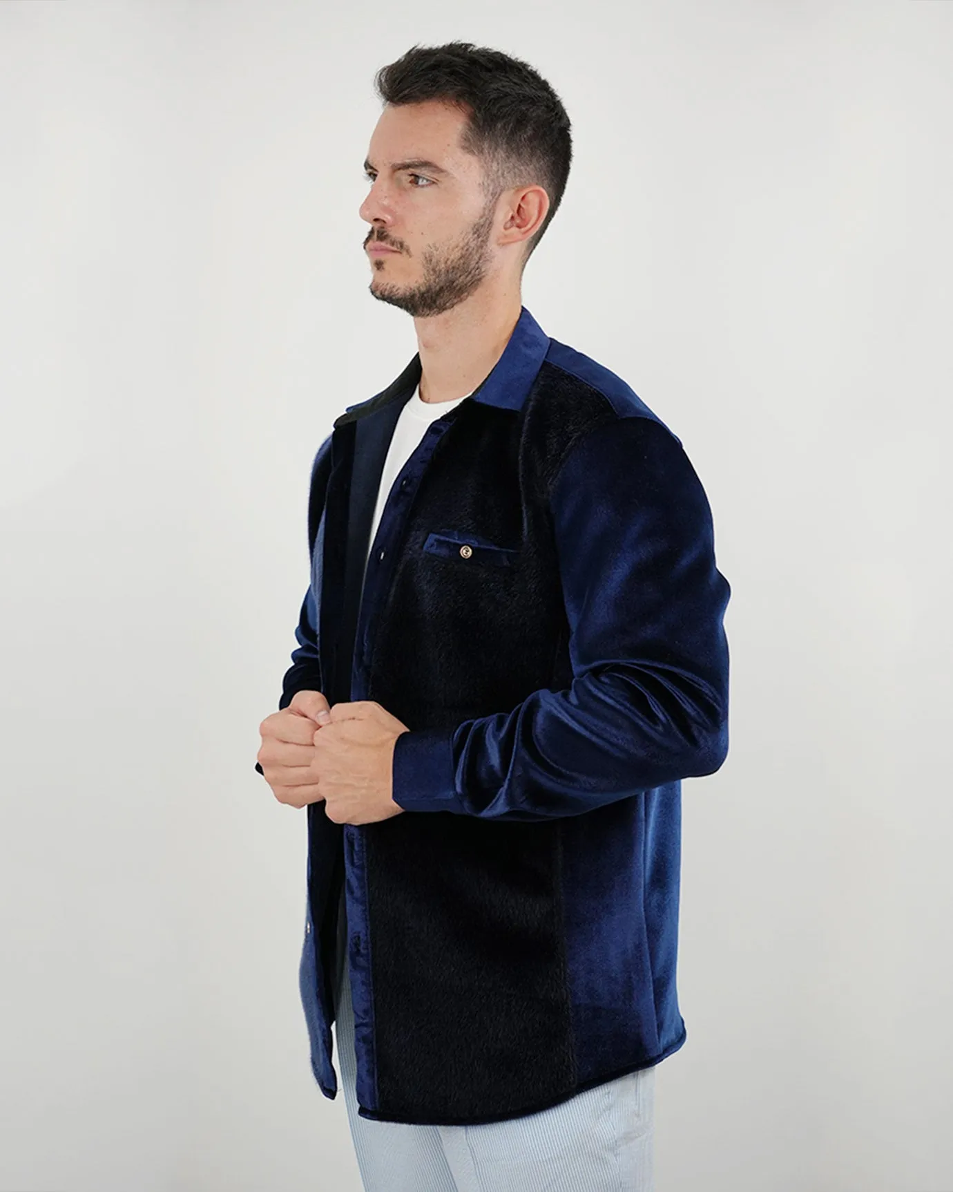 Velvet Shirt Limited Edition Navy Blue