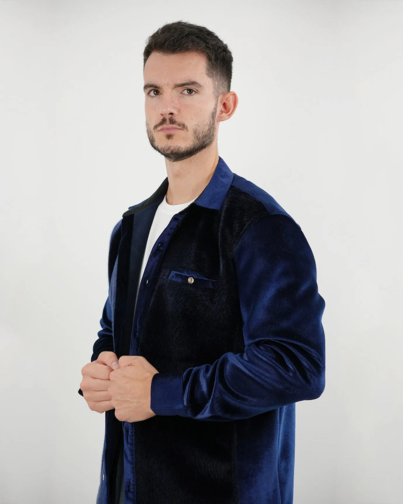 Velvet Shirt Limited Edition Navy Blue