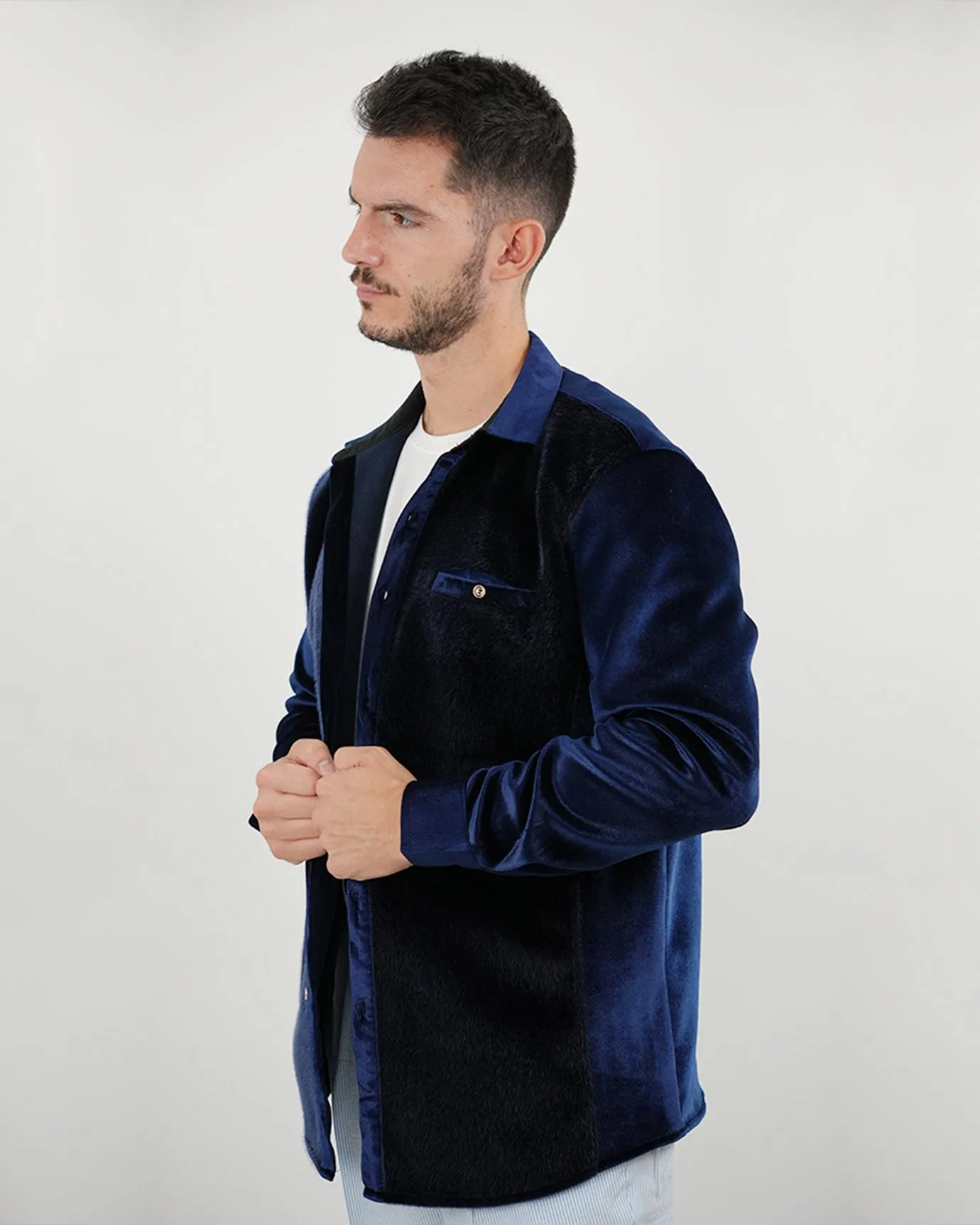 Velvet Shirt Limited Edition Navy Blue