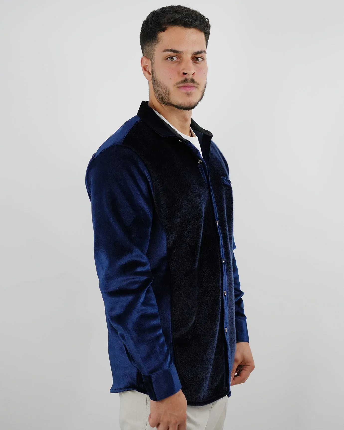 Velvet Shirt Limited Edition Navy Blue