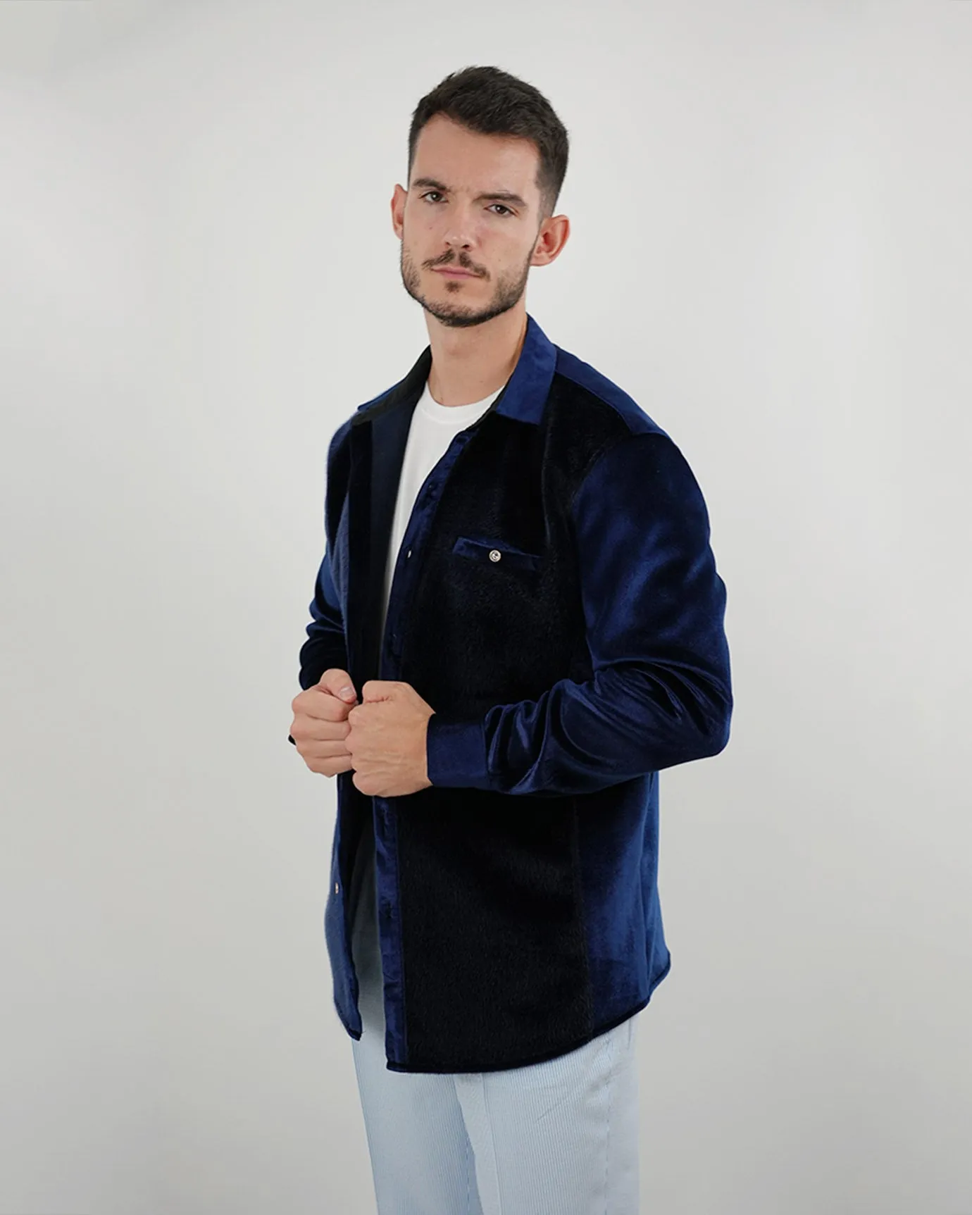 Velvet Shirt Limited Edition Navy Blue