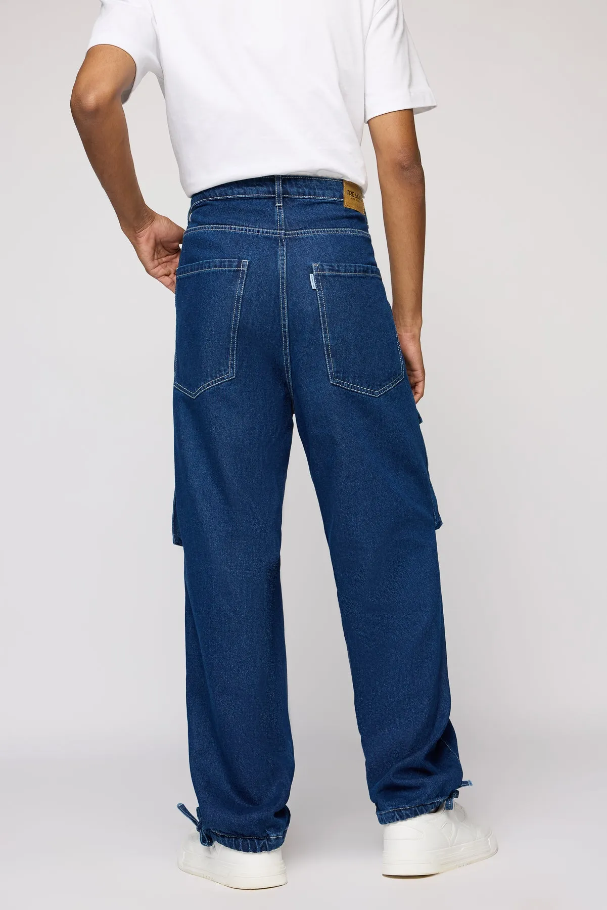 Vortex Blue Men's Utility Cargo Jeans