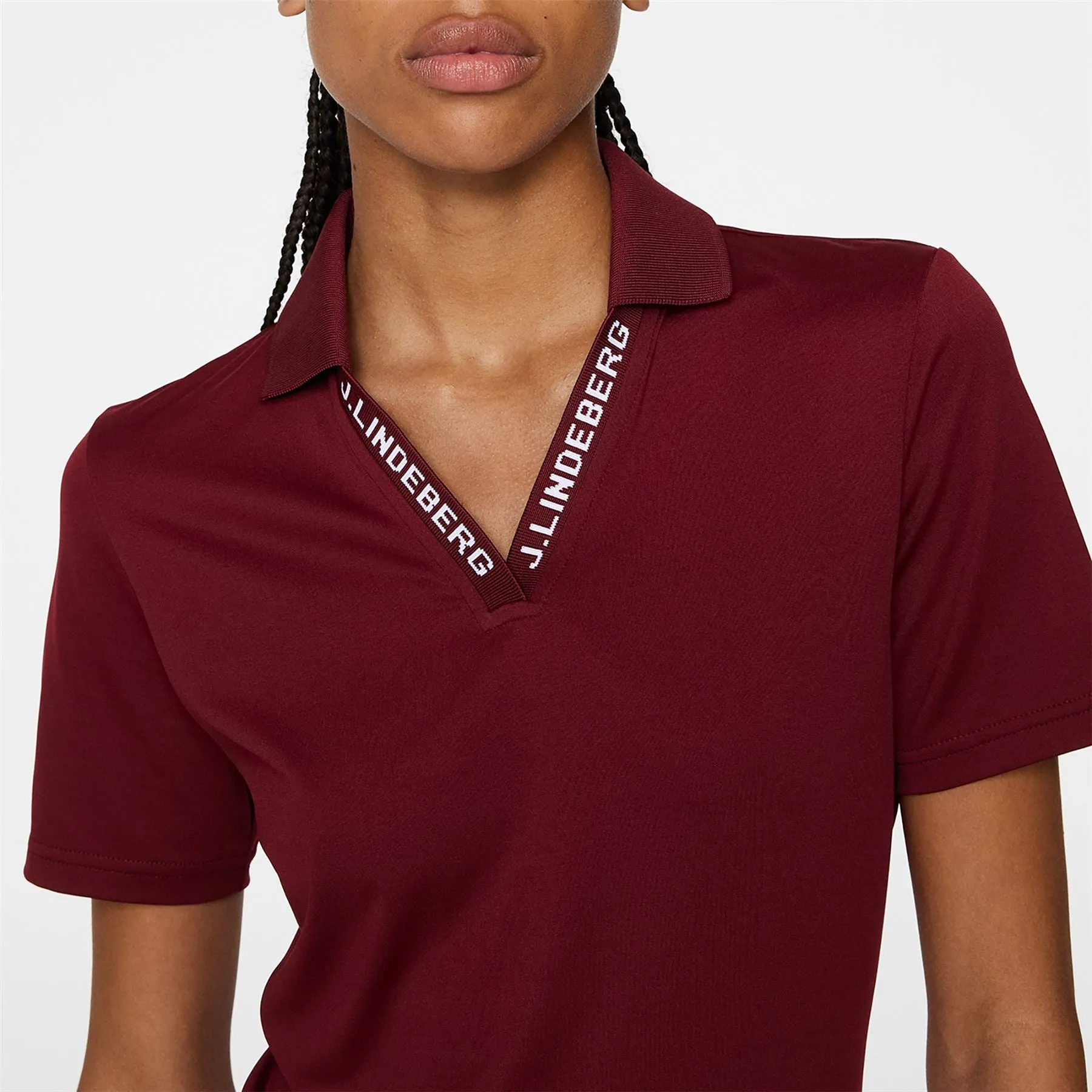 Womens Lorde Soft TX Jersey Polo Cabernet - AW24