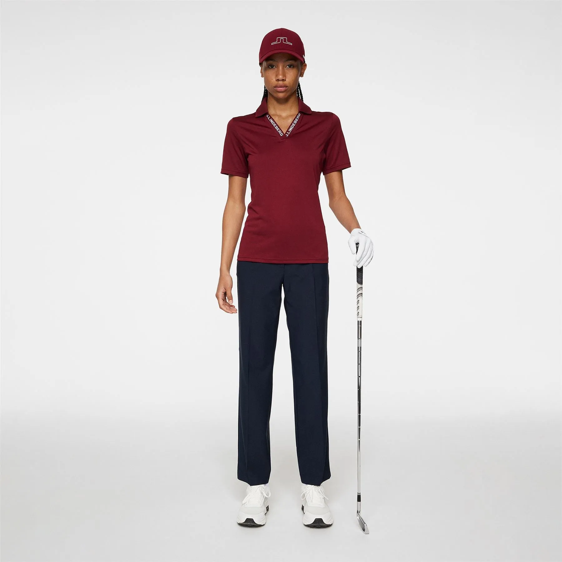 Womens Lorde Soft TX Jersey Polo Cabernet - AW24