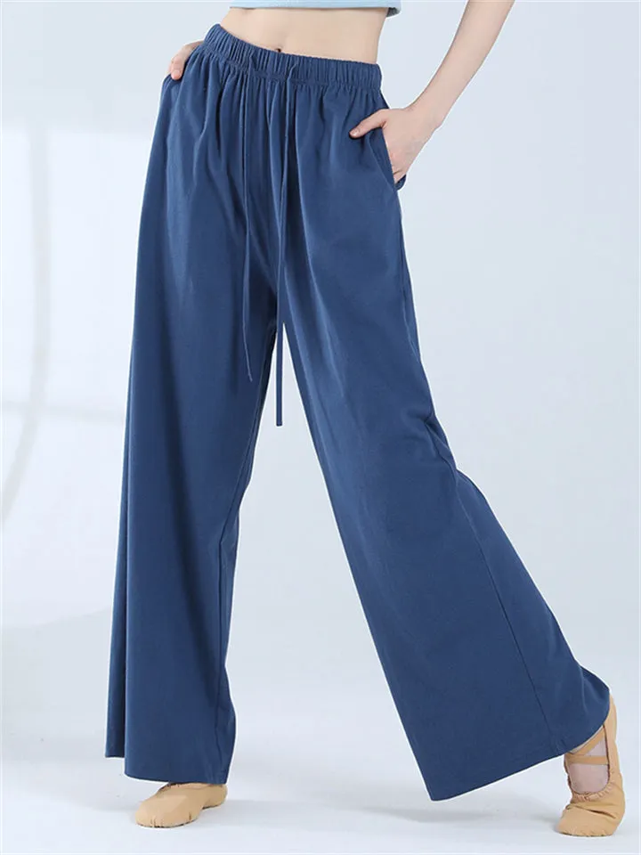 Women's Relaxed Wide Leg Classical Dance Pants